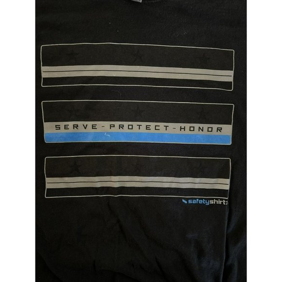 Serve Protect Honor Law Enforcement T Shirt Size XL - Picture 1 of 2